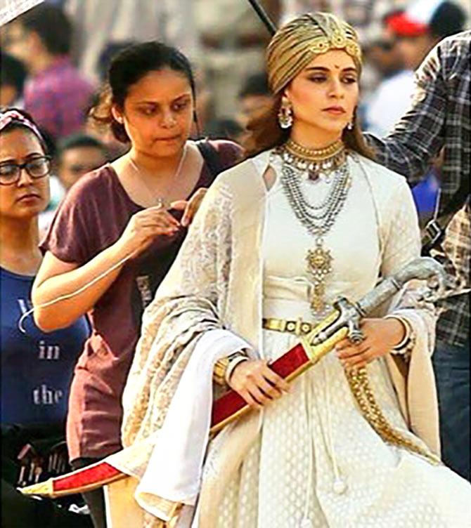 All the action from Kangana's Manikarnika - Rediff.com Movies