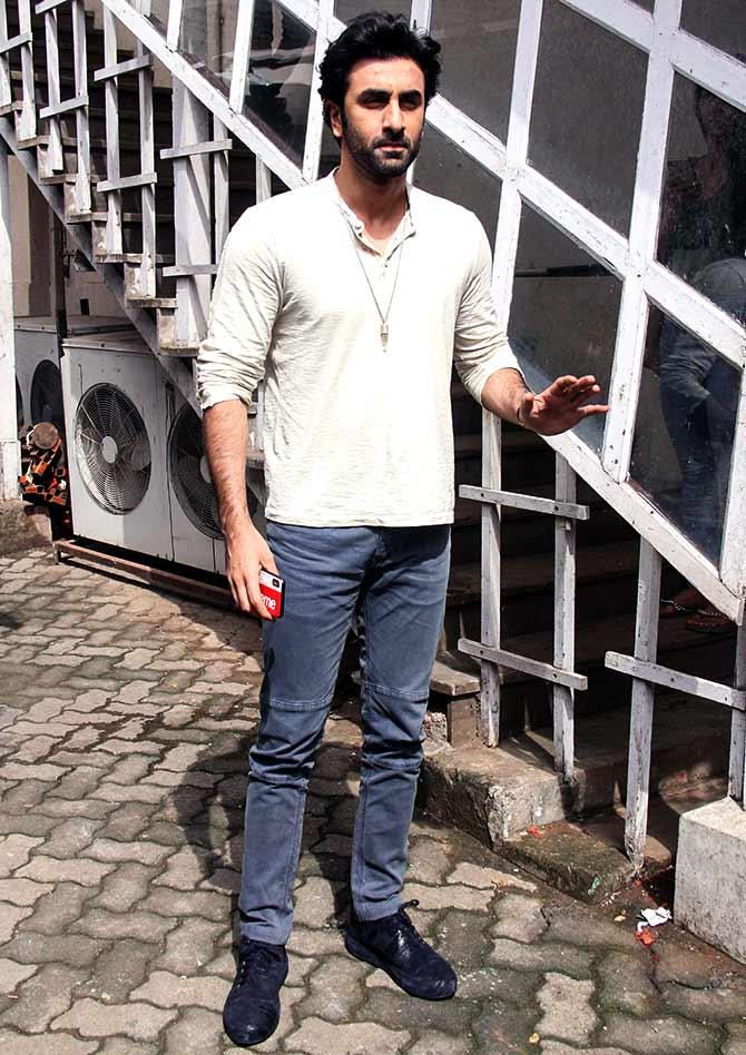 Ranbir begins promoting Sanju - Rediff.com