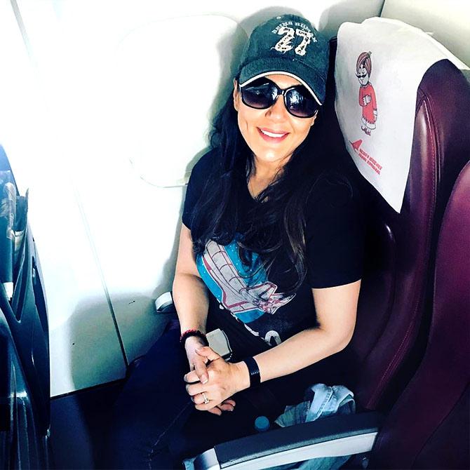 Just What Do Bollywood Stars Do On A Flight? - Rediff.com Movies