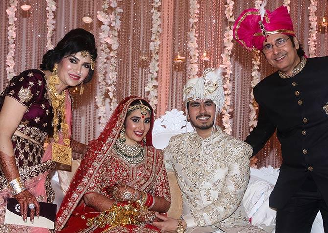 PIX: Mahendra Kapoor's grandson weds - Rediff.com movies