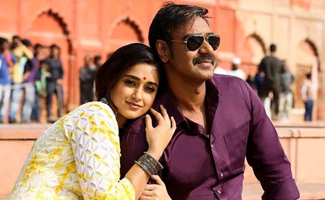 Ajay Devgn and Ileana D'Cruz in Raj Kumar Gupta's Raid