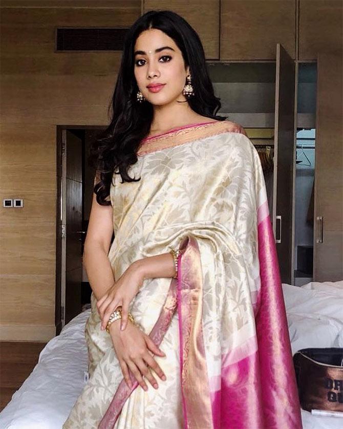 Janhvi Kapoor wears Sridevi's saree to 65th National Awards