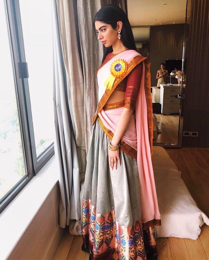 Janhvi Kapoor wears Sridevi's saree to 65th National Awards