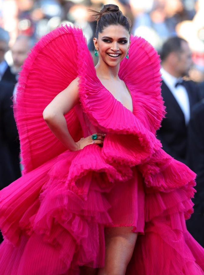 Cannes 2018: Like Deepika&#39;s pink fiery look? - Rediff.com movies