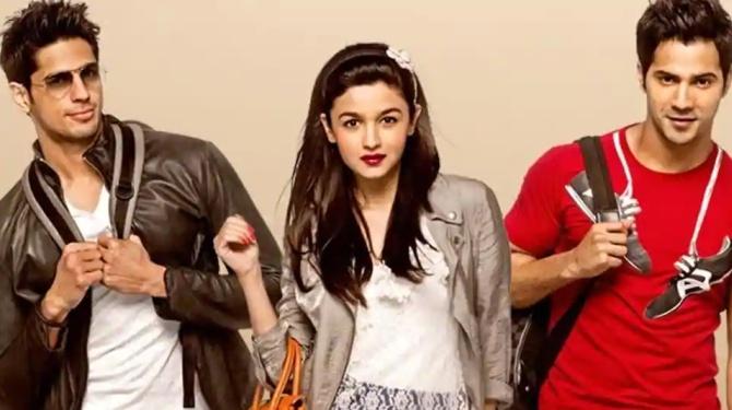 Siddharth Malhotra, Alia Bhatt and Varun Dhawan in Student Of The Year