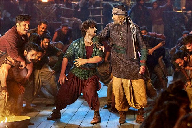 Aamir Khan and Amitabh Bachchan in Thugs of Hindostan