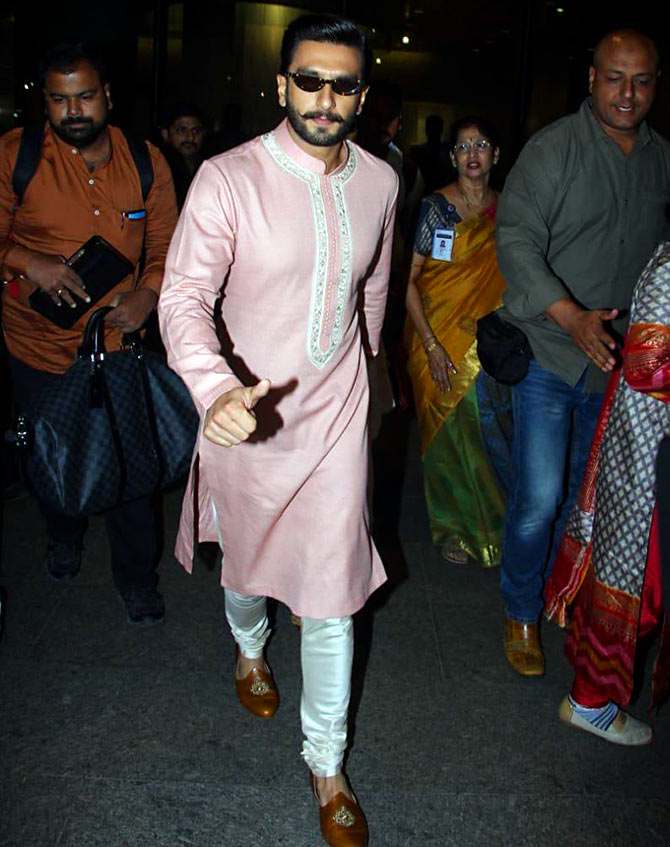 DeepVeer back in Mumbai! - Rediff.com movies