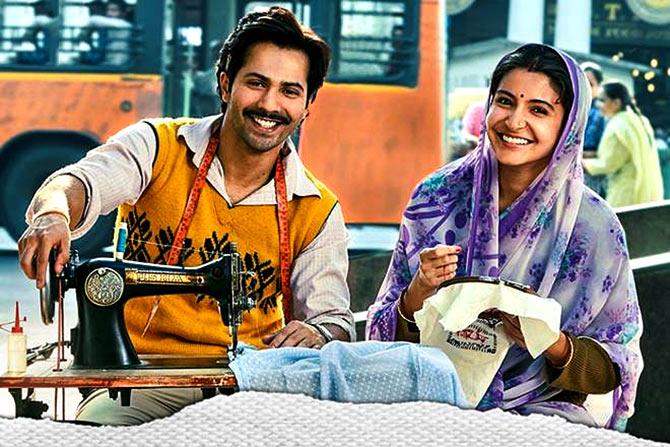 Varun Dhawan and Anushka Sharma in Sui Dhaaga