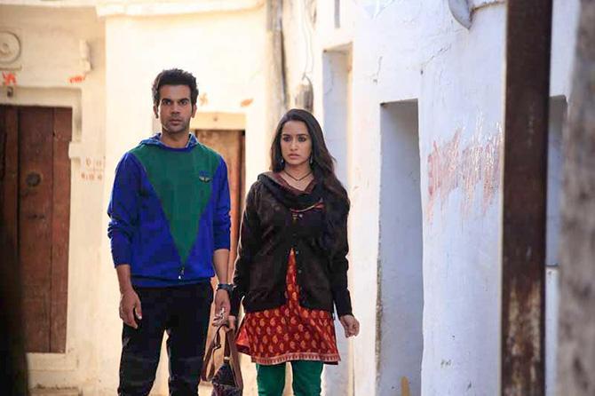 Rajkummar Rao and Shraddha Kapoor in Stree