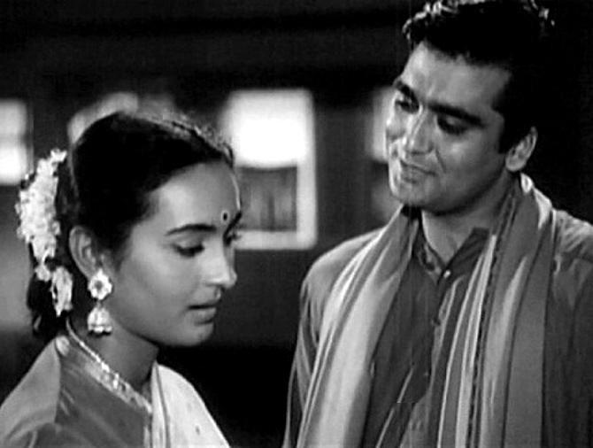 Nutan and Sunil Dutt in Sujata