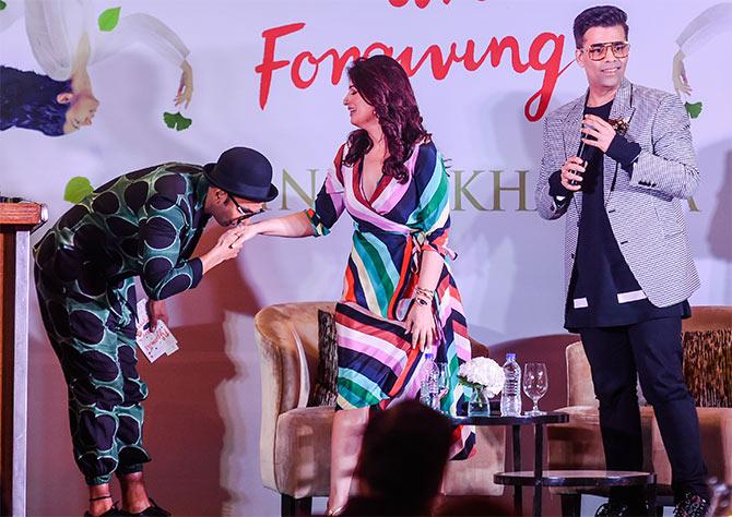 Ranveer Singh, Twinkle Khanna and Karan Johar