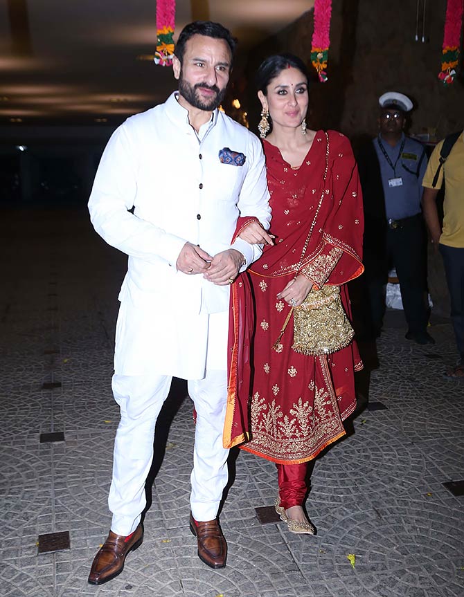 PIX Saif Kareena at Armaan s roka ceremony Rediff