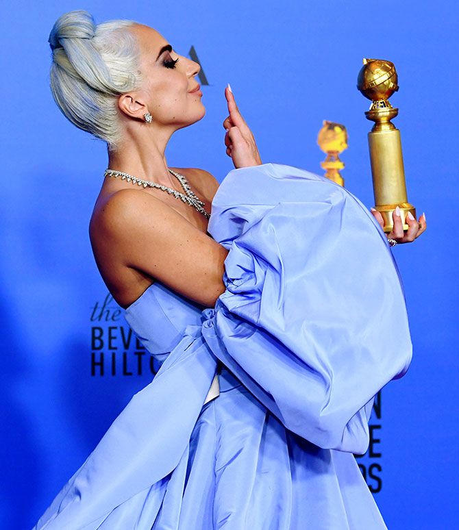 Lady Gaga at Golden Globes 2019