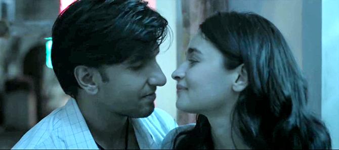 Ranveer Singh and Alia Bhatt in Gully Boy