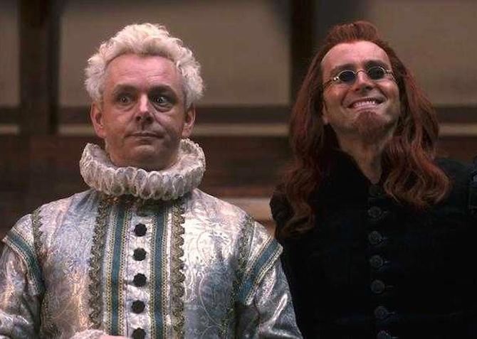 Michael Sheen and David Tennant in Good Omens