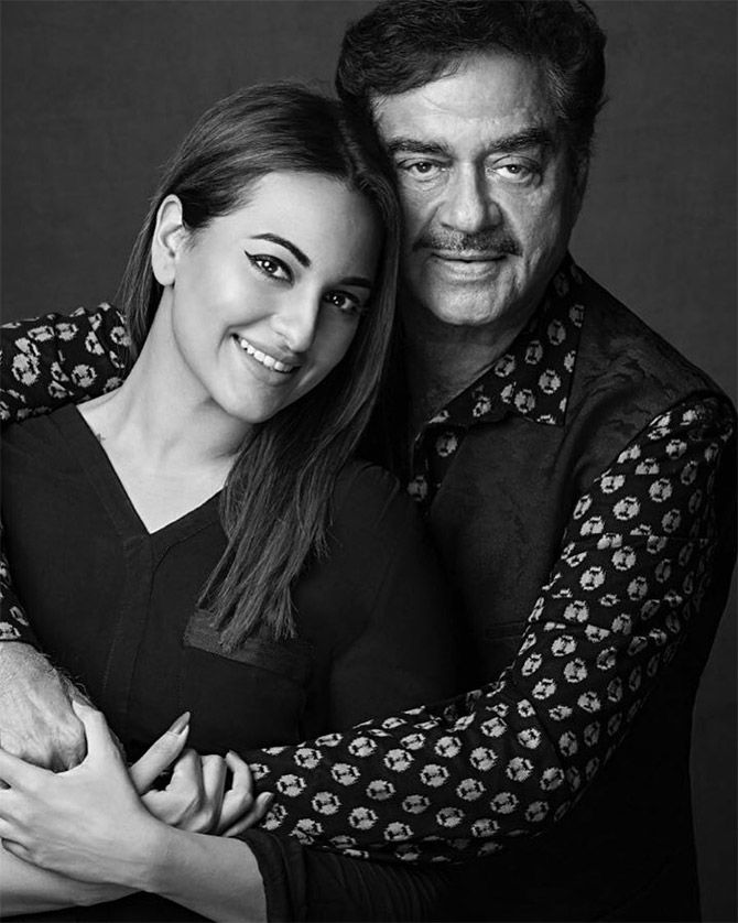 Sonakshi with her father Shatrughan Sinha. Photograph: Kind courtesy Sonakshi Sinha/Instagram