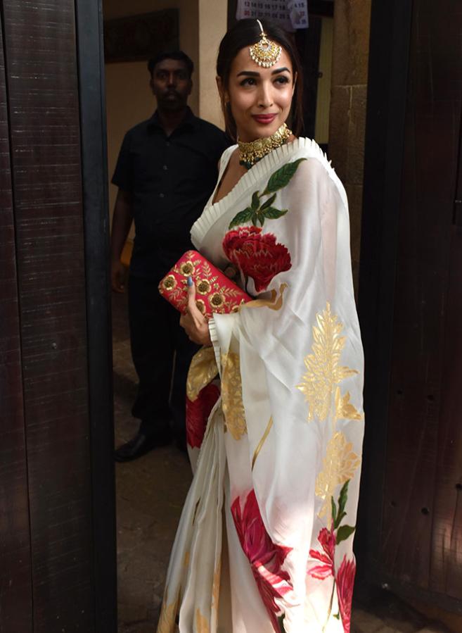 Malaika Arora in Rohit Bal sari