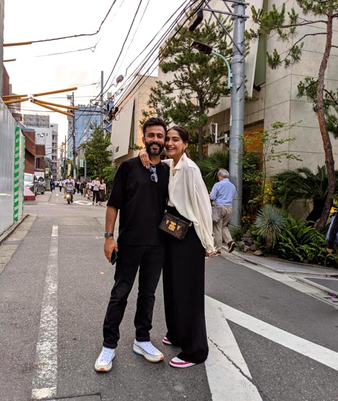 PIX: Sonam, Anand's Japanese holiday - Rediff.com movies