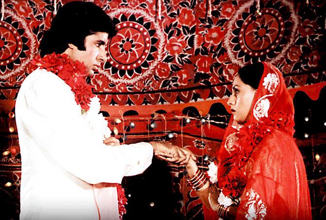 Amitabh and Jaya Bachchan in Silsila