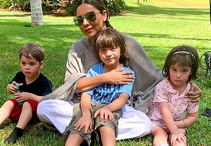 AbRam's day out with Roohi and Yash - Rediff.com movies