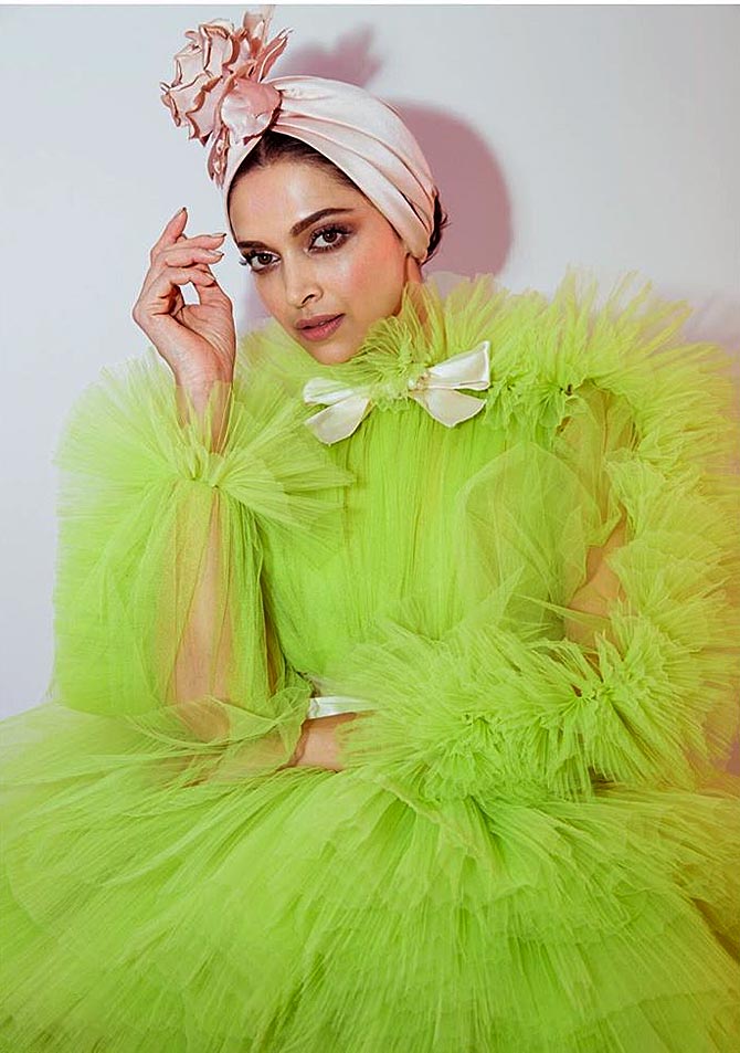 VOTE: Like Deepika&#39;s lime green gown? - Rediff.com movies