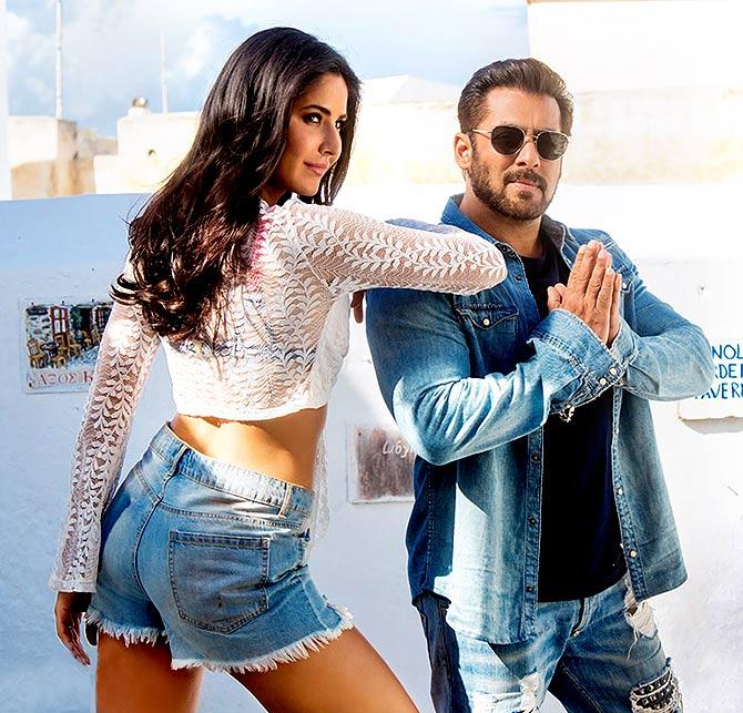 IMAGE: Katrina Kaif and Salman Khan in Tiger Zinda Hai.