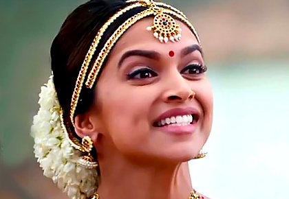   Bollywood makeup Deepika padukone style Indian hairstyles