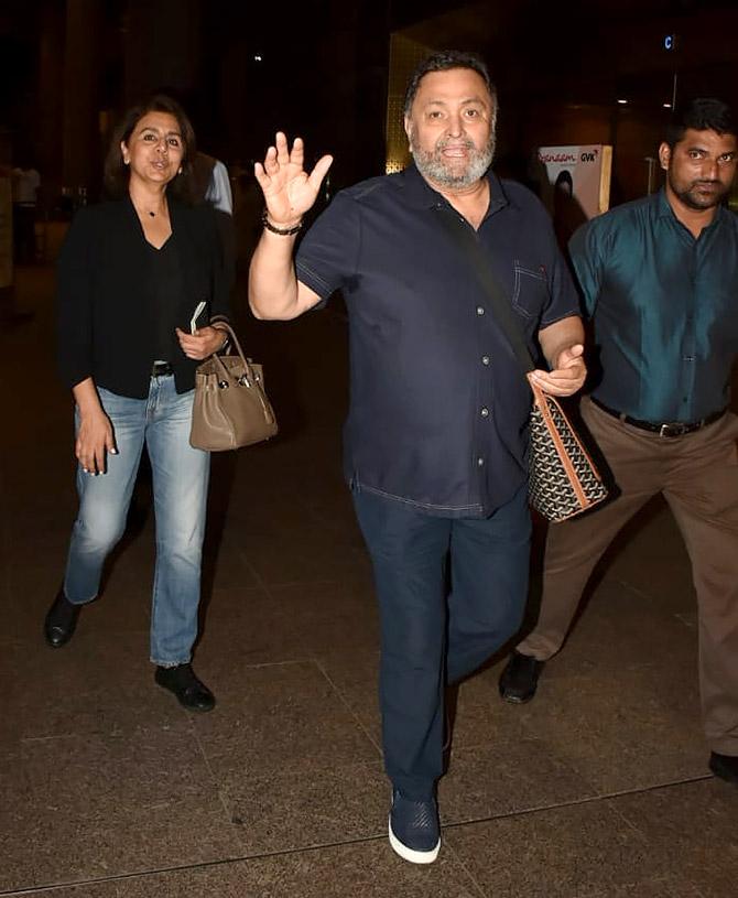 Alia, Abhishek, Anil Ambani at Rishi Kapoor's funeral