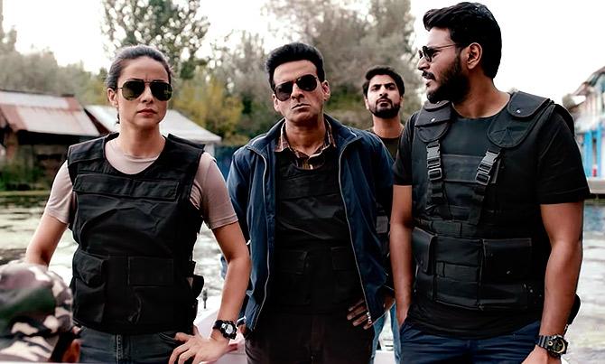 Gul Panag and Manoj Bajpayee in The Family Man.