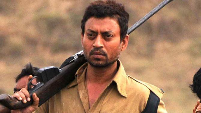 Irrfan Khan in and as Paan Singh Tomar