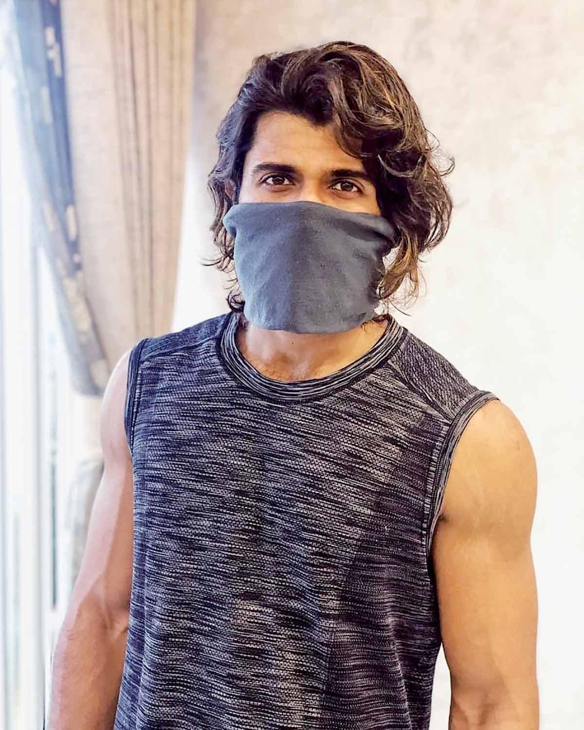 Bollywood actor in mask