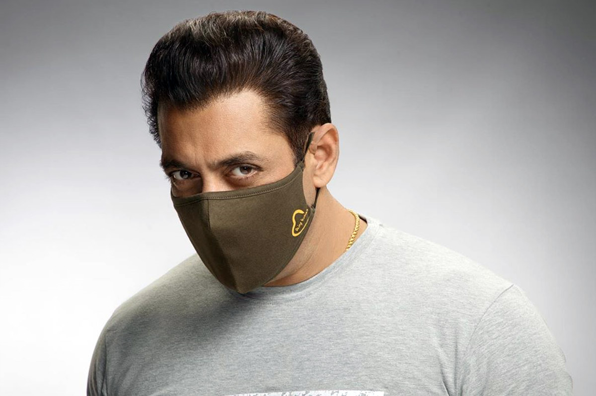 Bollywood actor in mask