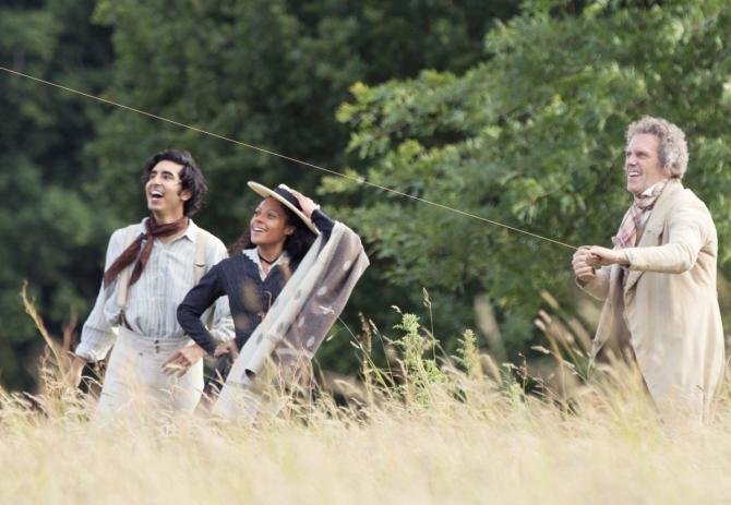 Dev Patel, Rosalind Eleazar and Hugh Laurie 