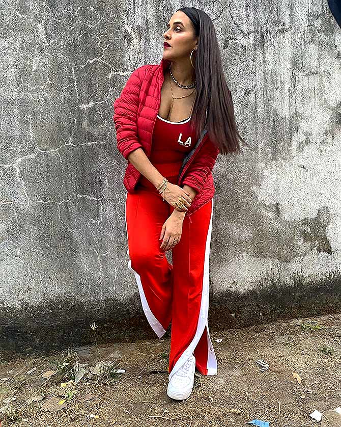 Like Neha Dhupia's RED HOT look? VOTE! - Rediff.com movies