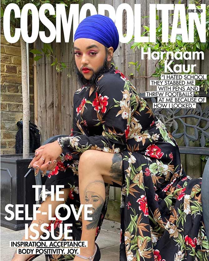 Harnaam Kaur on Cosmopolitan cover