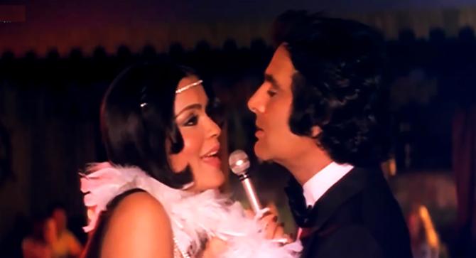 Zeenat Aman and Feroz Khan in Qurbani