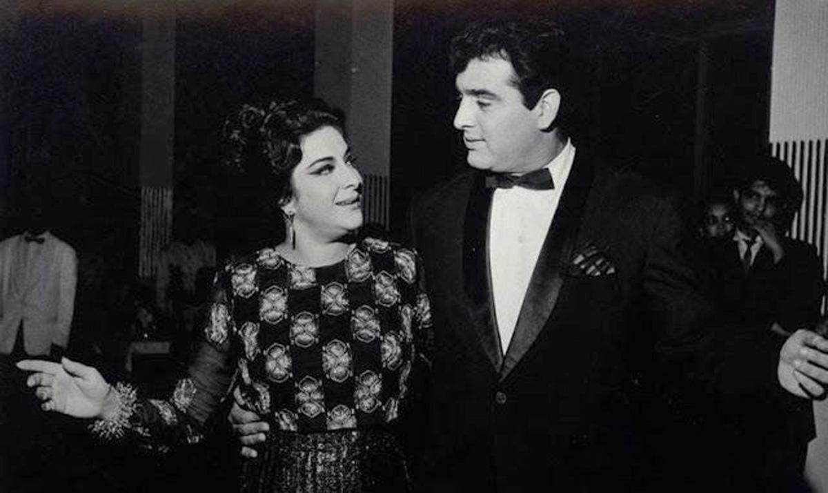 Nargis and Feroz Khan in Raat Aur Din