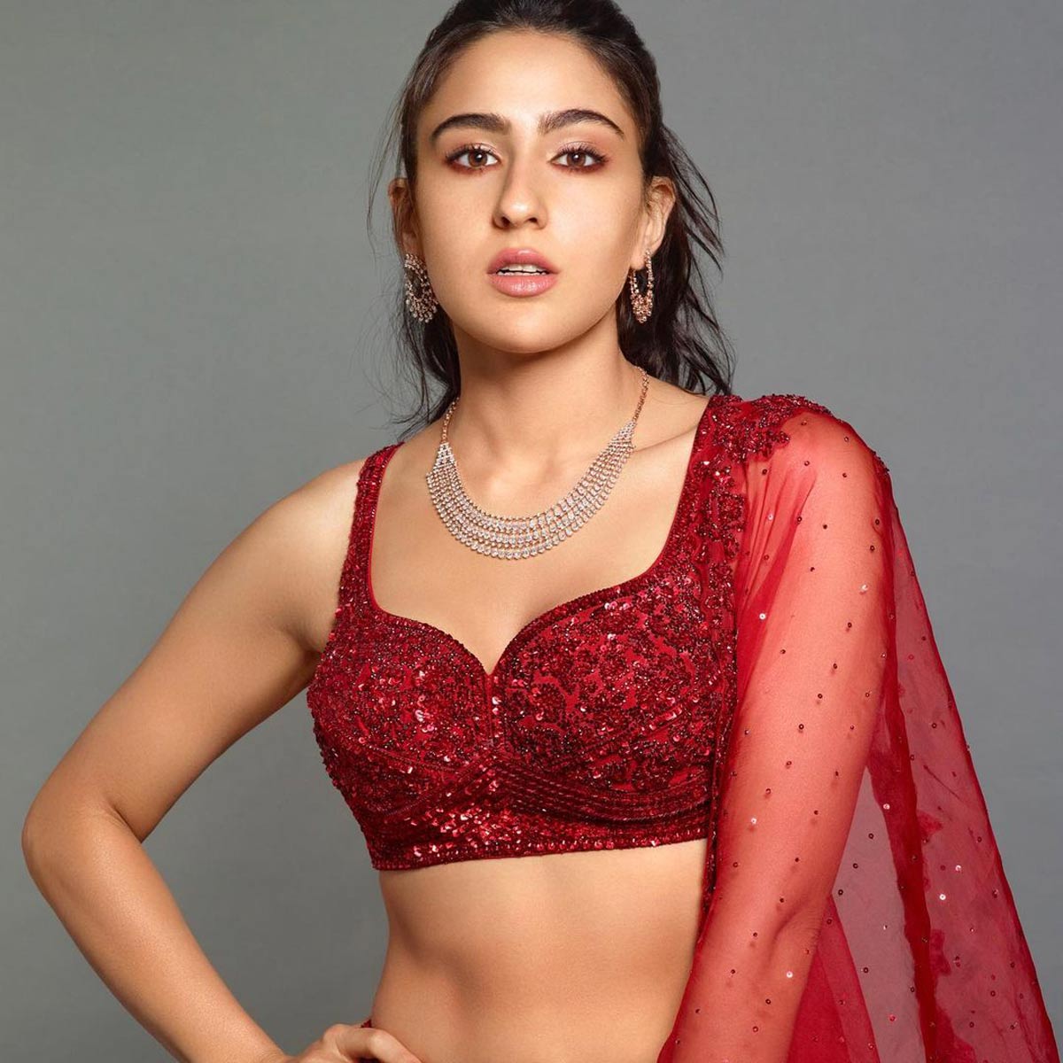 Sara Ali Khan rocks Bohemian style in ₹3 lakh patchwork jacket, satin  bralette