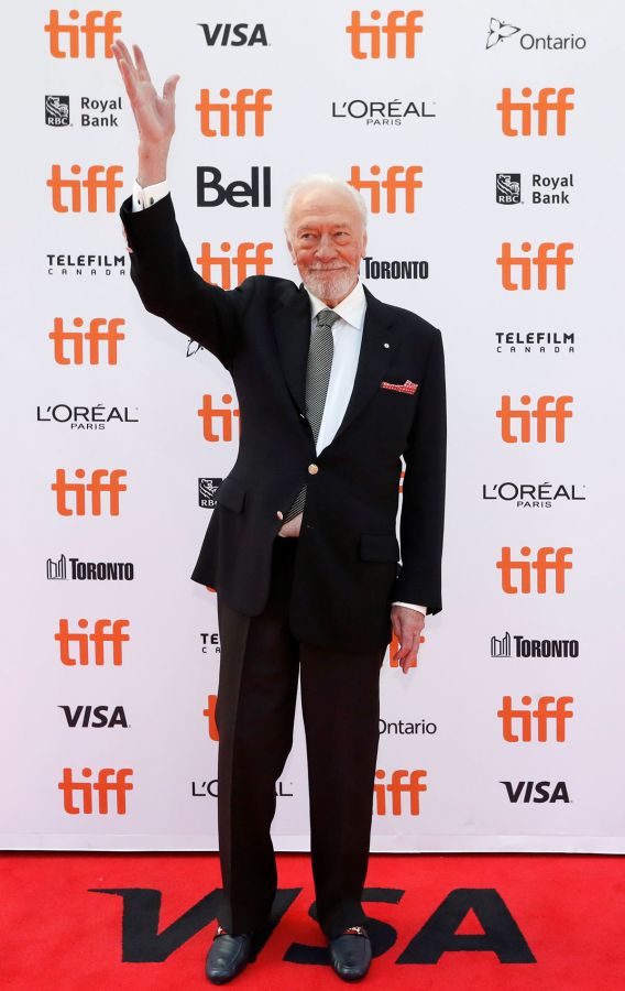 Christopher Plummer arrives for the special presentation of Knives Out at the Toronto International Film Festival, September 7, 2019. Photograph: Mario Anzuoni/Reuters