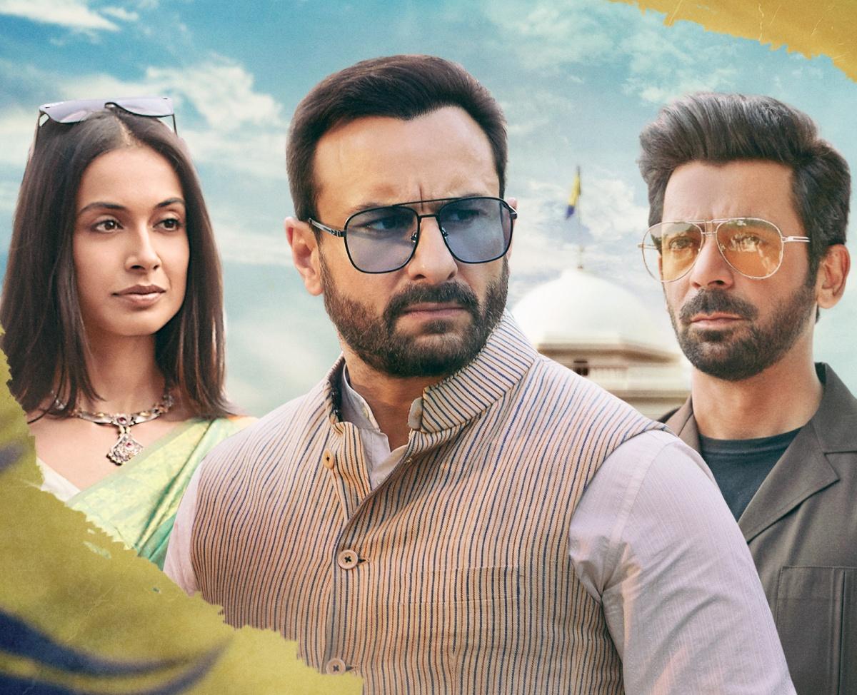 Sarah Jane Dias, Saif Ali Khan and Sunil Grover in Tandav