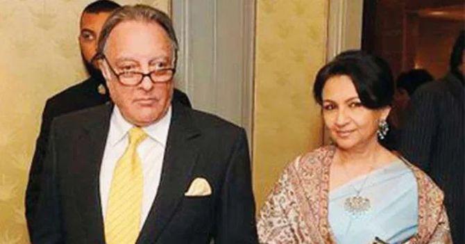 Sharmila Tagore with her husband Mansur Ali Khan Pataudi.