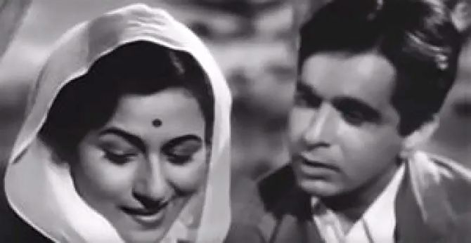 Dilip Kumar and Madhubala in Amar