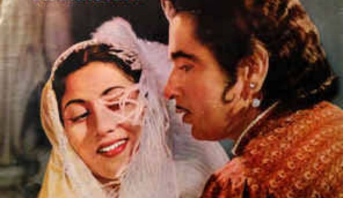Dilip Kumar and Madhubala in Mughal-e-Azam