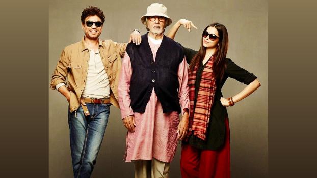The three stars in the film Piku