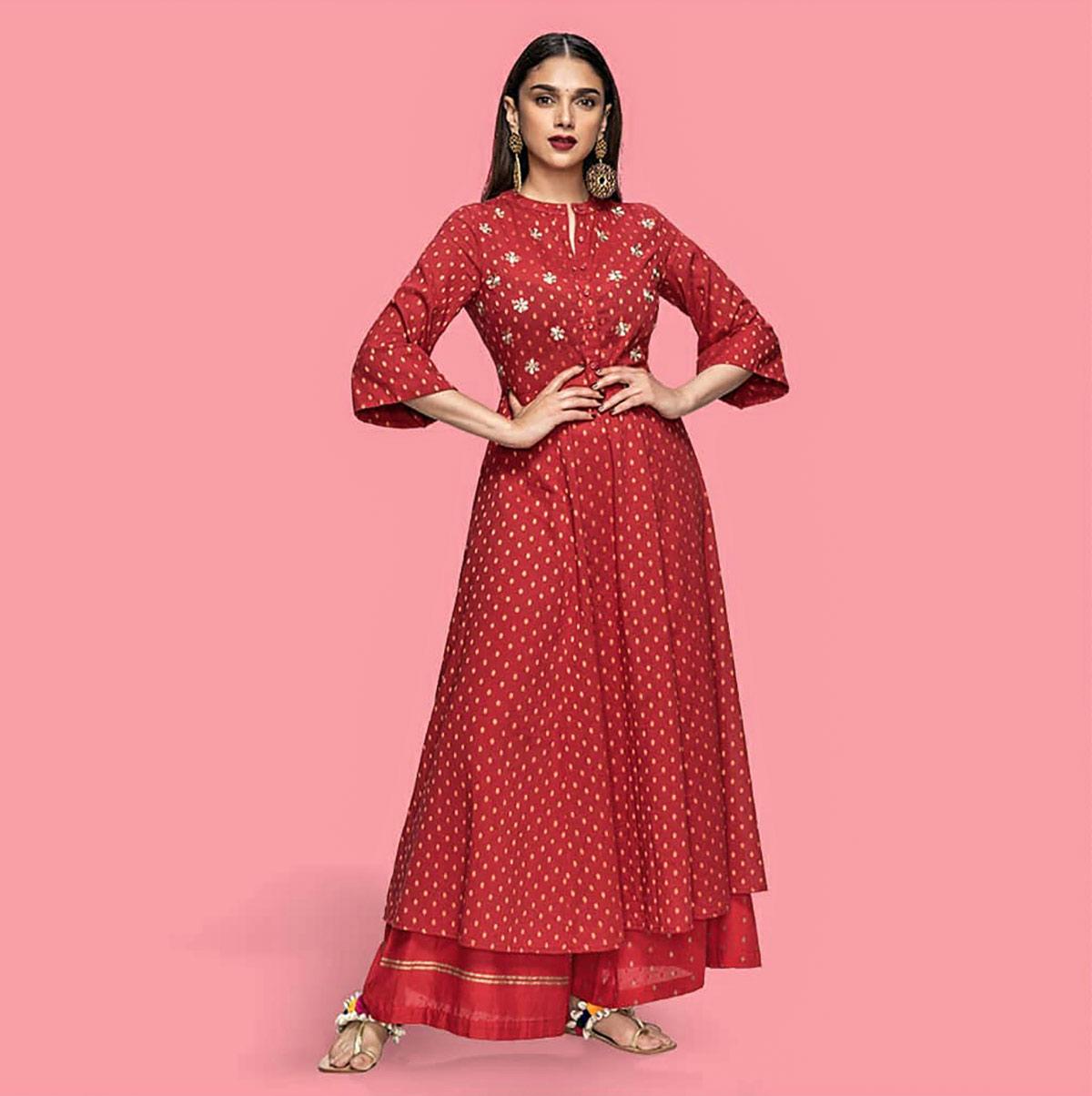 Sangria embellished kurta with on sale sequence