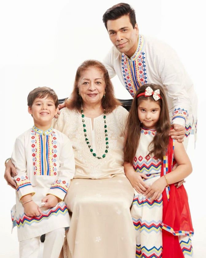 Karan Johar Family 