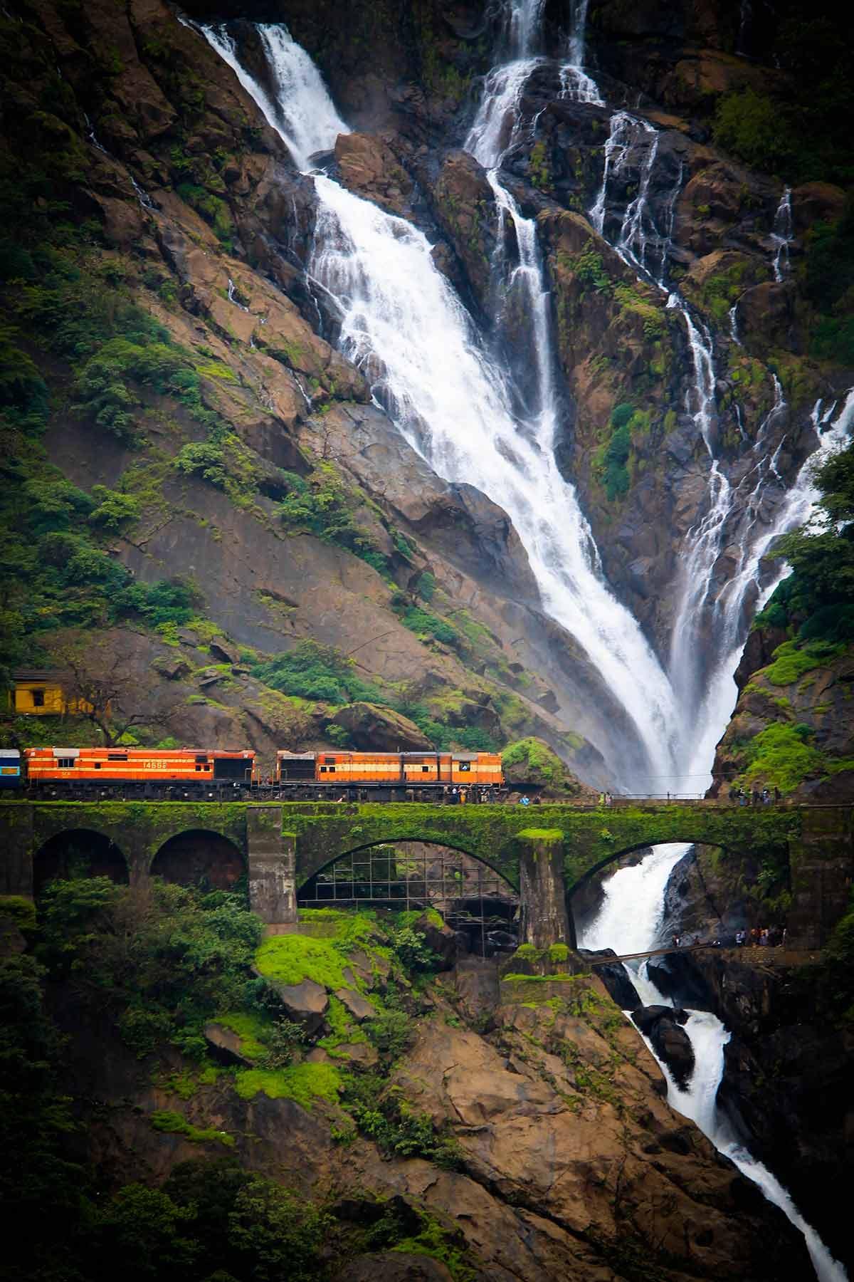 Dudhsagar falls in Goa