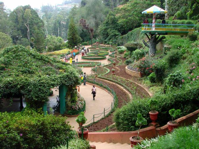 Botanical garden in Ooty