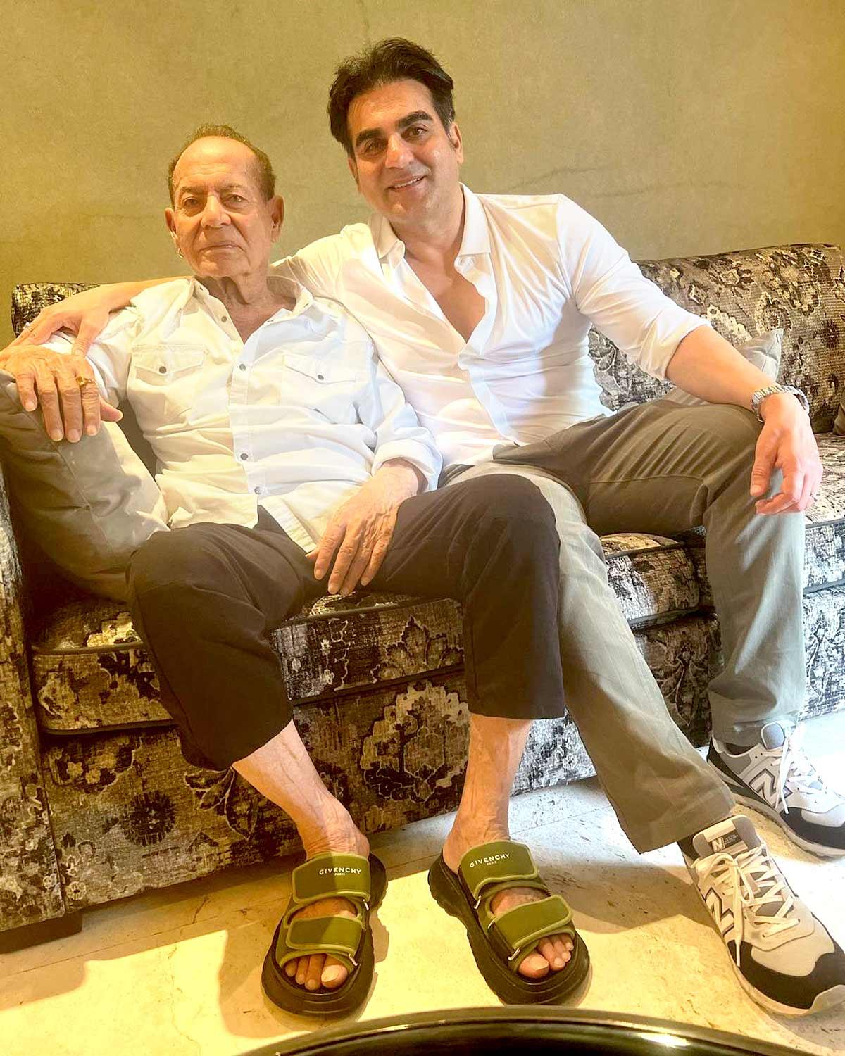 Salim Khan with Arbaaz