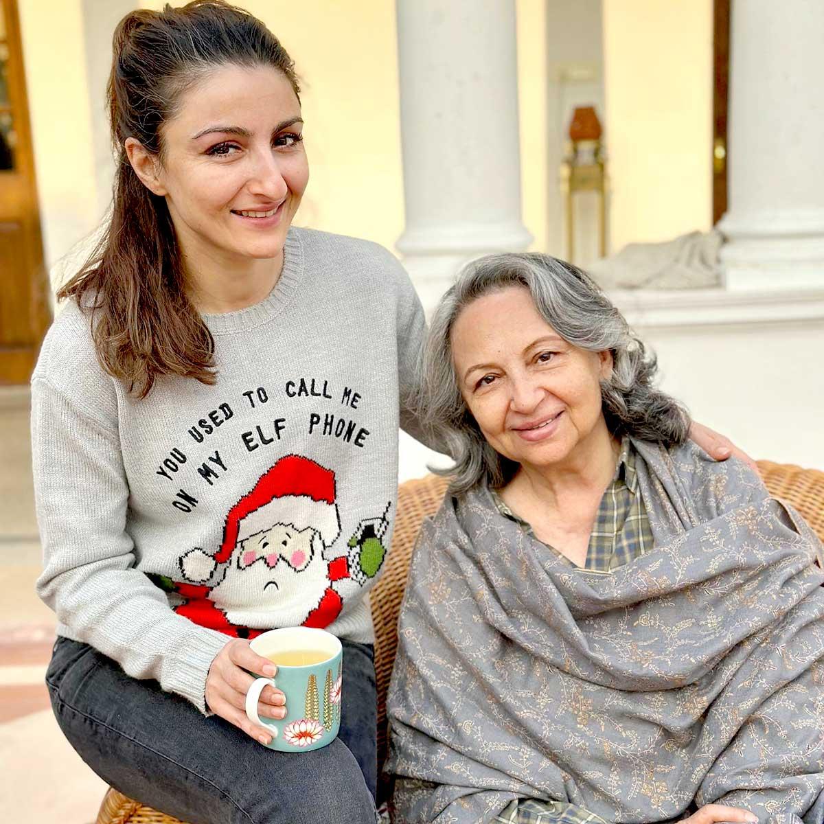 Sharmila Tagore, daughter Soha Ali Khan/File image